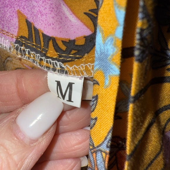 Bohemian Floral Kimono in Tan and Brown - Picture 8 of 9